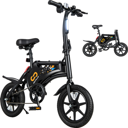 Costway Folding Electric Bike 350W 36V 15 MPH 20 Mile Range New - SP38112US