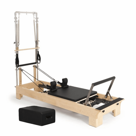 Elina Pilates Wood Reformer Machine with Tower - Backyard Provider