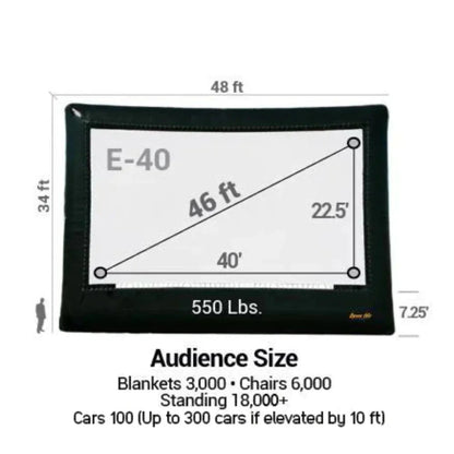Open Air Cinema Elite Outdoor Movie Screen Kit - E-25
