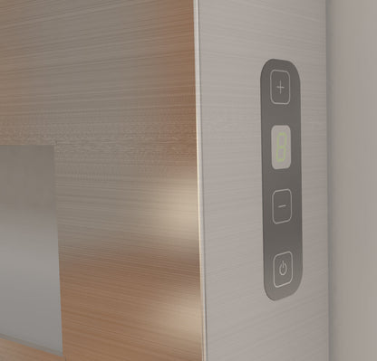 Heated Towel Rack Model E2130 Full Panel with gap in the middle Width 20 1/2″ - E2130B