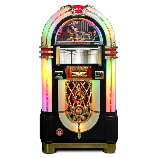 Rock-Ola Bubbler Elvis CD Jukebox in Black - CD8E-GBE