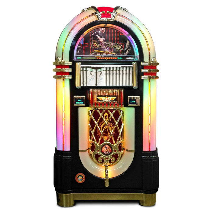 Rock-Ola Bubbler Elvis CD Jukebox in Black - CD8E-GBE