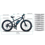 Emojo Wildcat Pro 48V 500W or 750W Electric Mountain Bike - EBK18-02