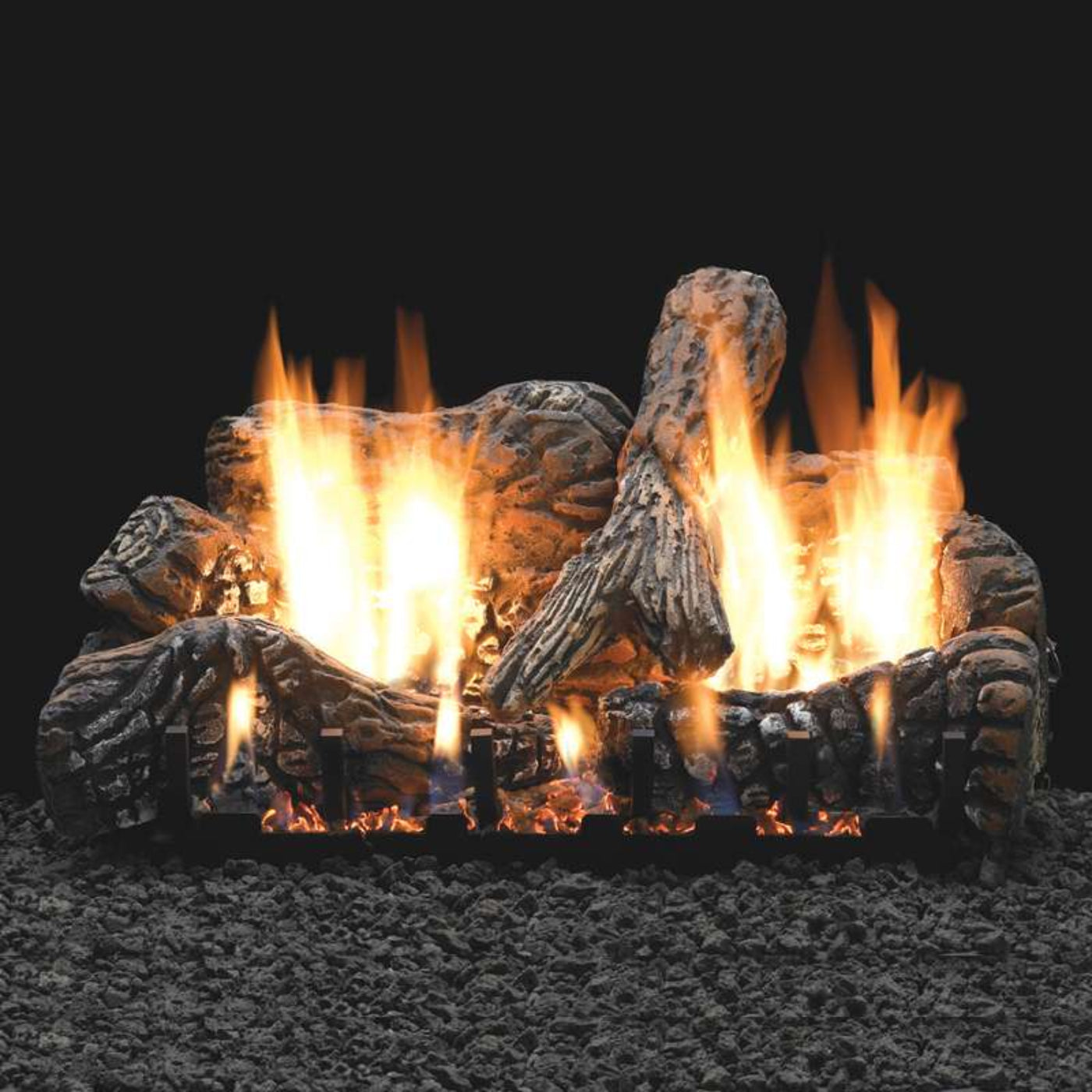 Empire Charred Oak Vent Free Gas Log Set - LS18C2, VFSM18LP