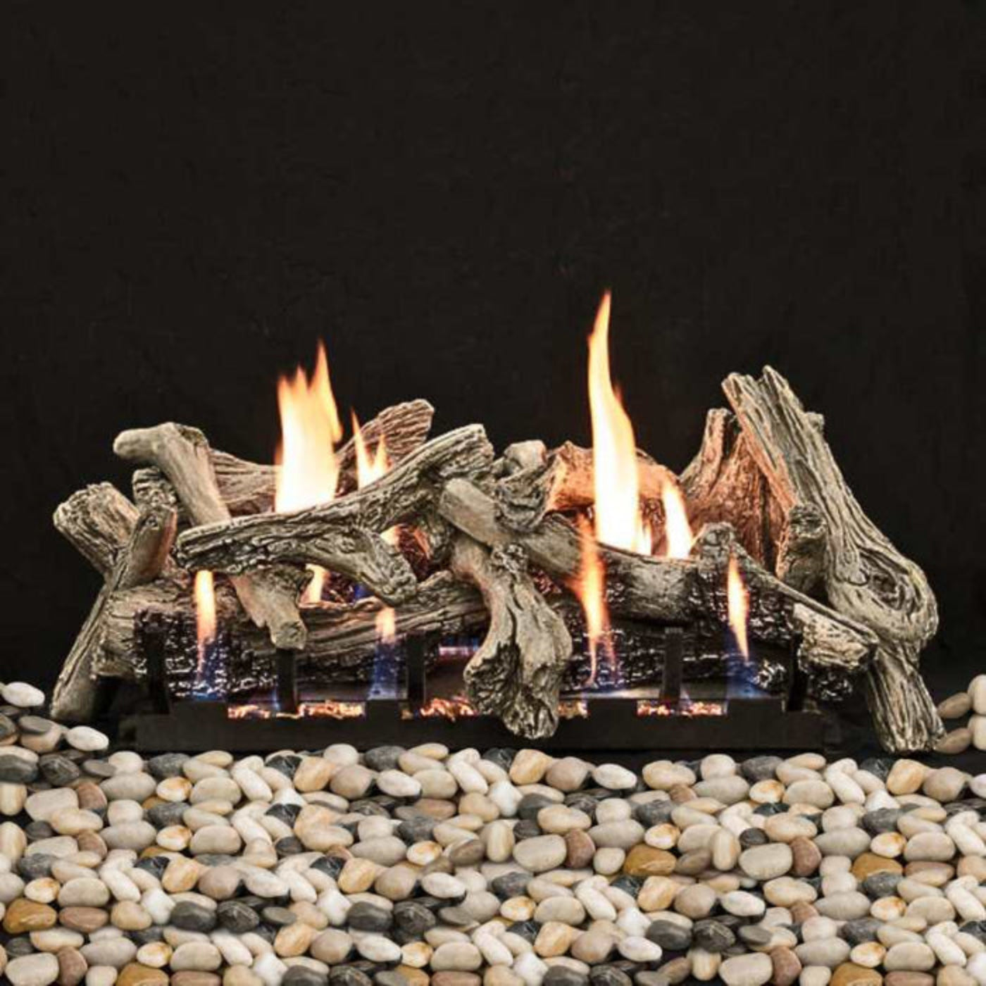 Empire Driftwood Burncrete Vent Free Gas Log Set -  LS18CD, VFSM18LP