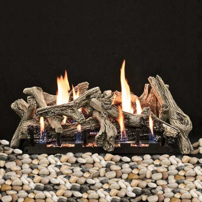 Empire Driftwood Burncrete Vent Free Gas Log Set -  LS18CD, VFSM18LP