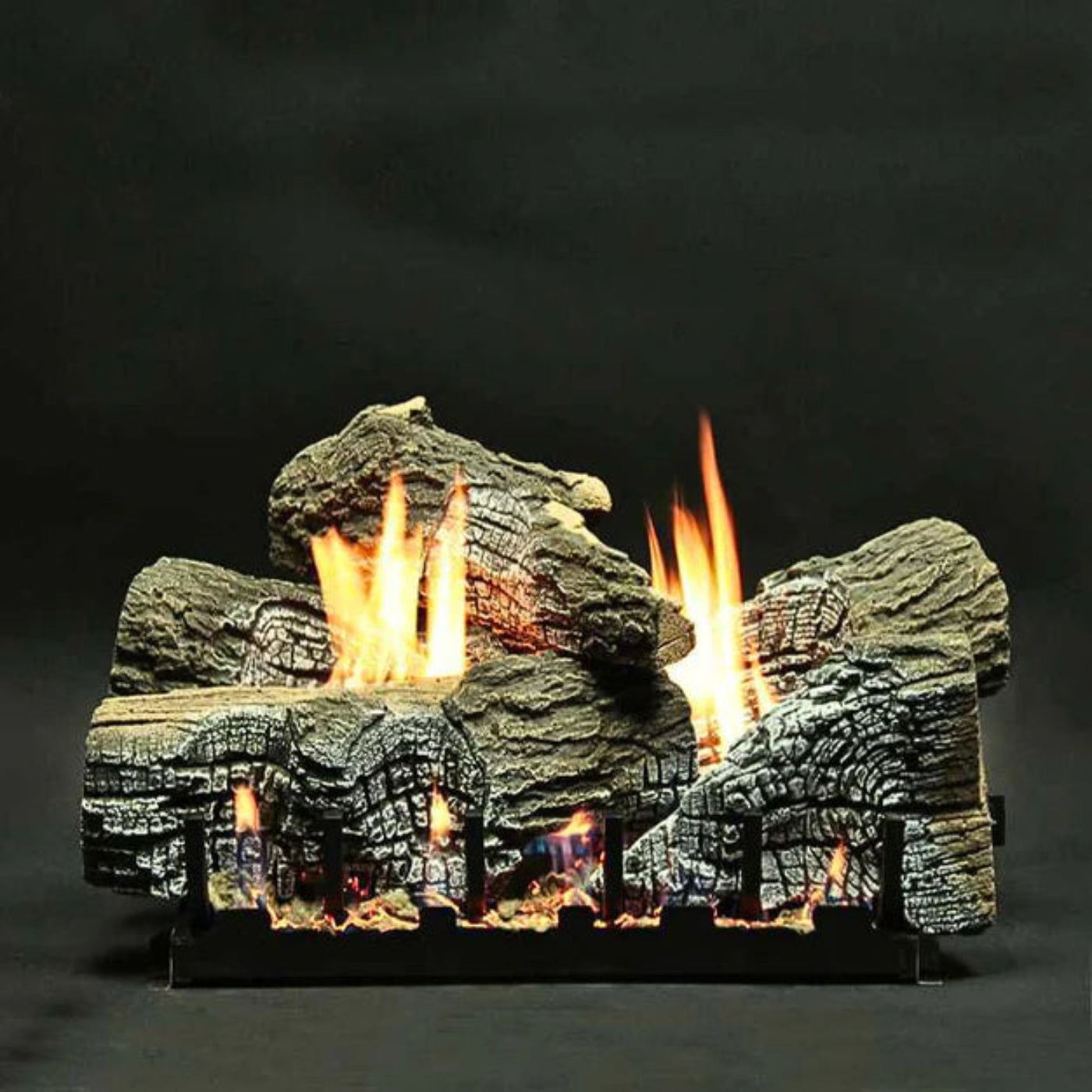 Empire Stacked Wildwood Vented Gas Log Set - LS18WRR, VSR18LP