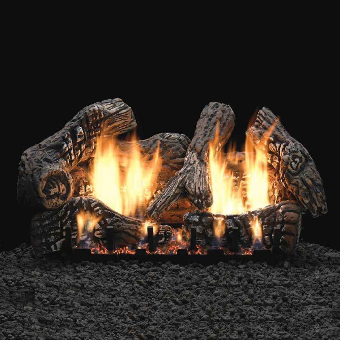Empire Super Charred Oak Vent Free Gas Log Set - LS18C2S, VFSM18LP