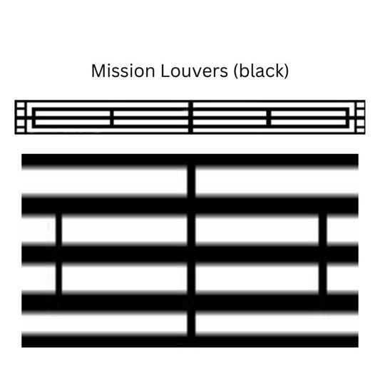 Empire Louver Options for Tahoe Luxury Direct Vent Gas Fireplaces - FBG36MBL