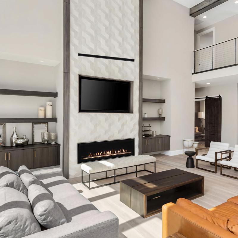 Empire Boulevard 72" Direct Vent Linear Gas Fireplace | DVLL72BP