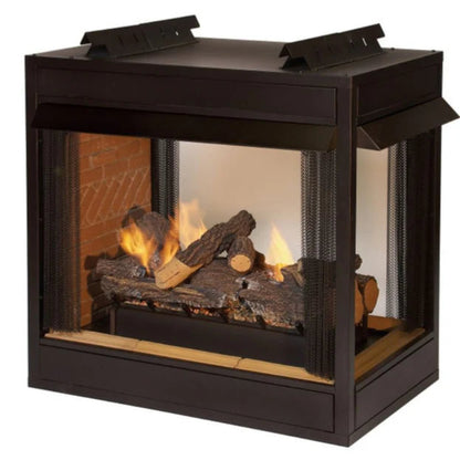 Empire Breckenridge Premium 36" Peninsula Vent Free Firebox | Flush Front - VFP36PB2EF