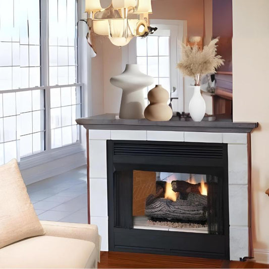 Empire Breckenridge Premium 36" See Thru Vent Free Firebox with Louvers - VFP36SB2EL