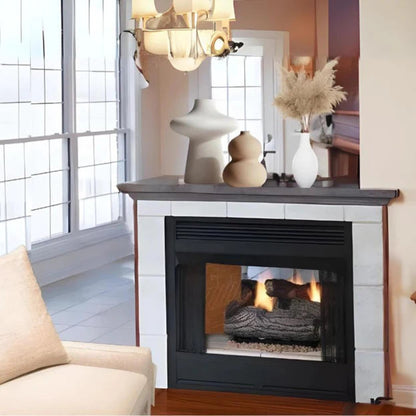 Empire Breckenridge Premium 36" See Thru Vent Free Firebox with Louvers - VFP36SB2EL