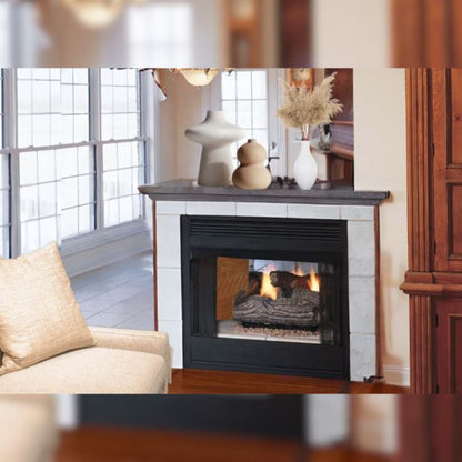 Empire Breckenridge Premium 36" See Thru Vent Free Firebox with Louvers - VFP36SB2EL