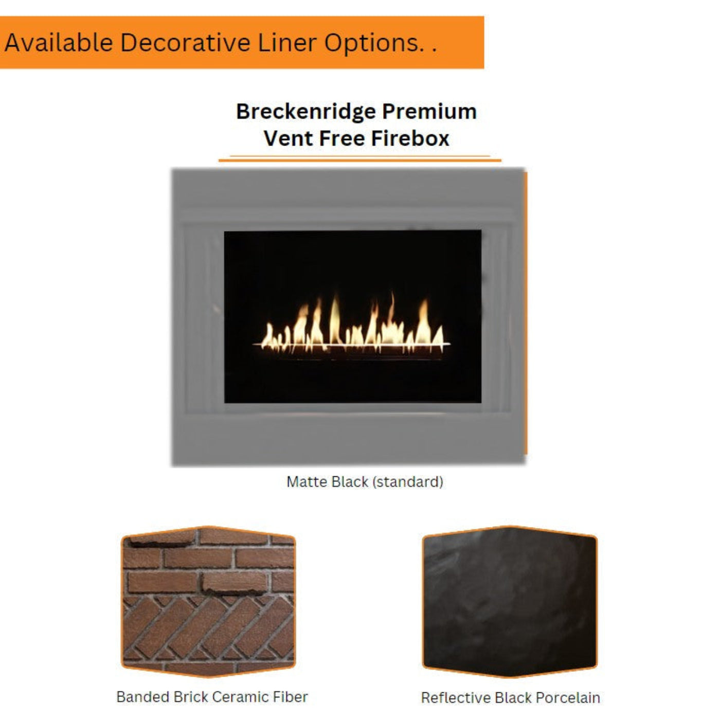 Empire Breckenridge Premium 36" See Thru Vent Free Firebox with Louvers - VFP36SB2EL