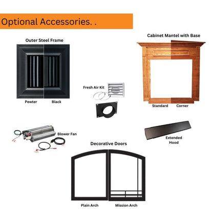 Empire Breckenridge Deluxe 42" Vent Free Firebox | Flush Front - VFD42FB0F