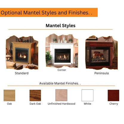 Empire Breckenridge Premium 36" Vent Free Firebox with Louvers - VFP36FB0L