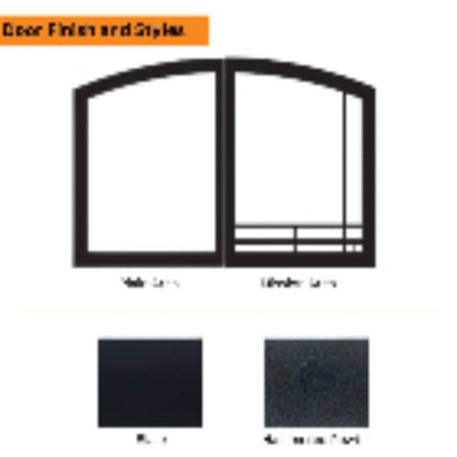 Empire - Door Sets for Breckenridge Premium Vent Free Fireboxes - VBR32TMBL,