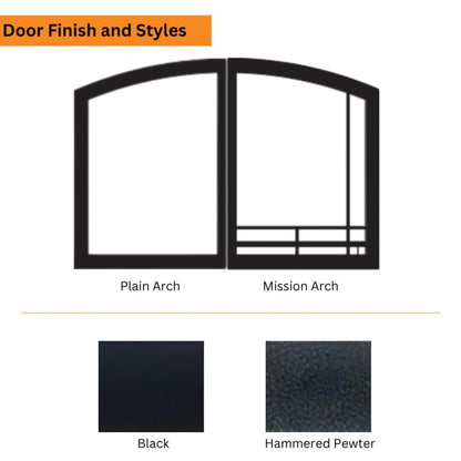 Empire - Door Set for Breckenridge Premium See Thru Firebox - VFR36SMBL,