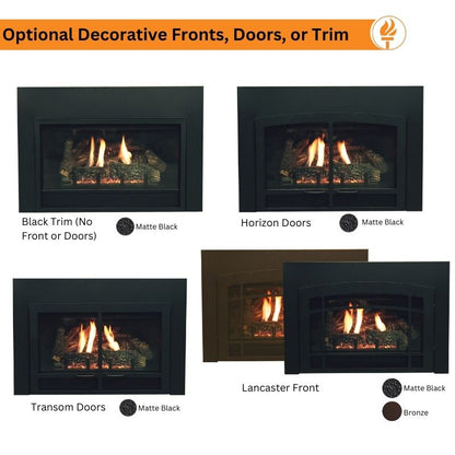 Empire Innsbrook Medium Clean Face Direct Vent Gas Insert | DVC26IN