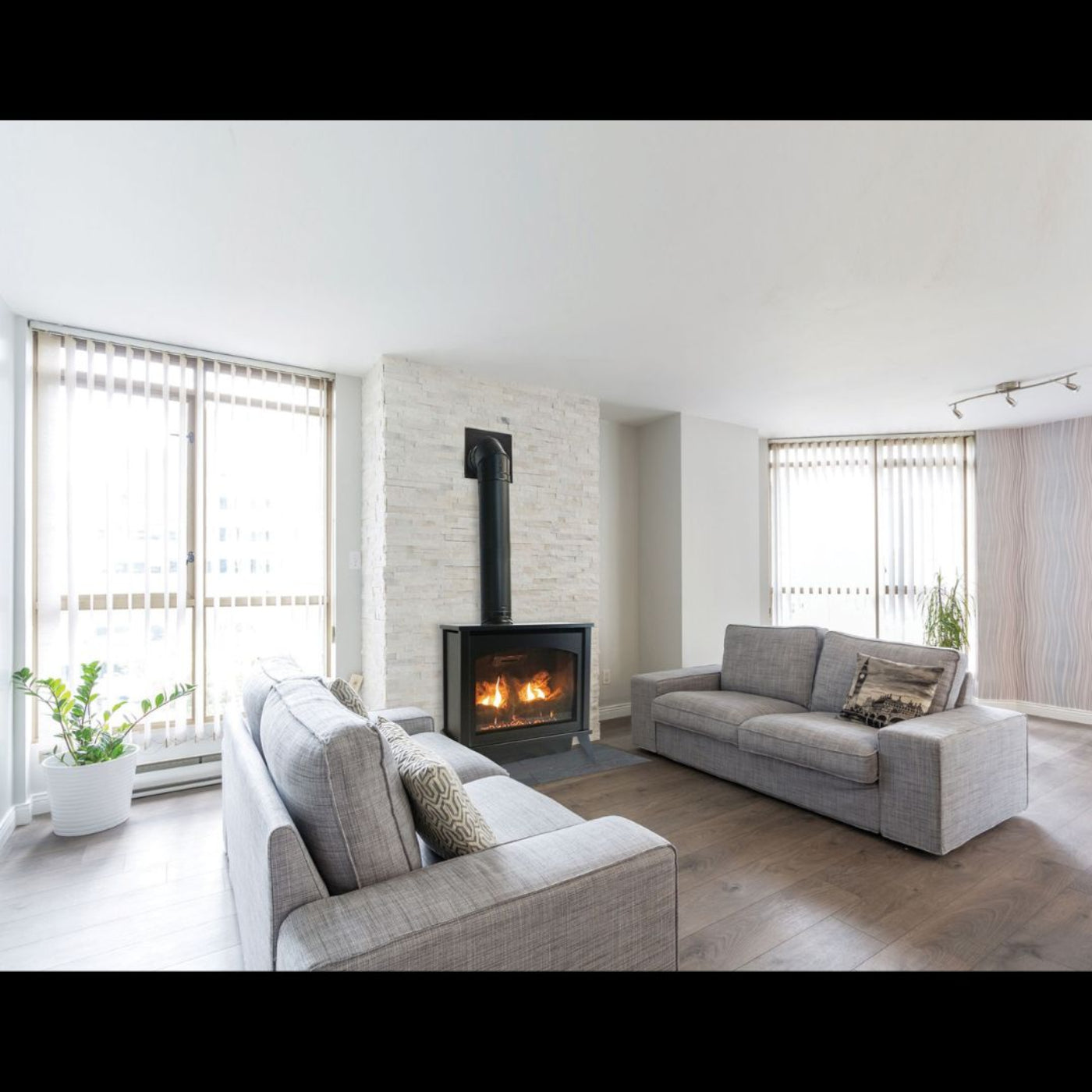 Empire Steel Spirit Stove Freestaning Direct Vent Gas Stove | Medium - DVP30MS30FN