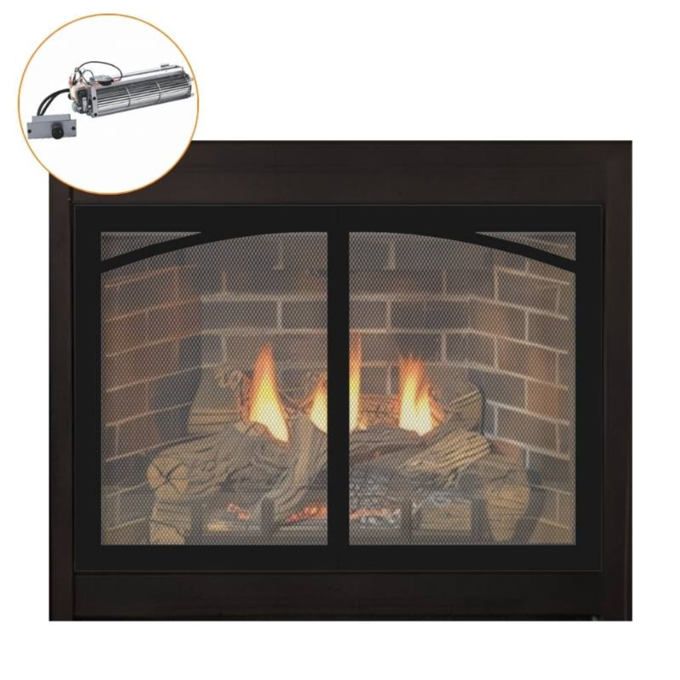 Empire Tahoe Deluxe 48" Direct Vent Gas Fireplace - DVD48FP30N
