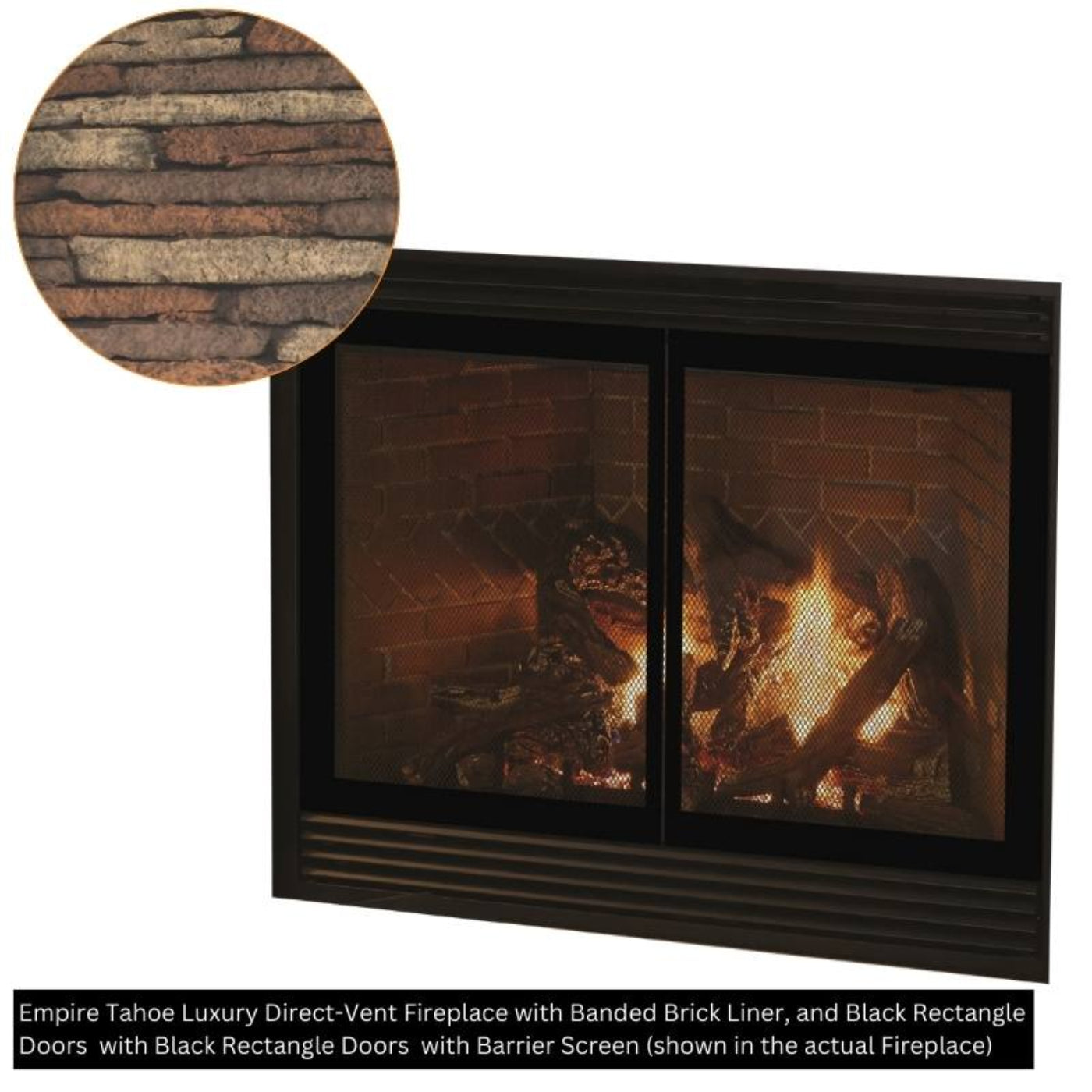 Empire Tahoe Luxury 36" Direct Vent Gas Fireplace | DVX36FP - DVX36FP31LN