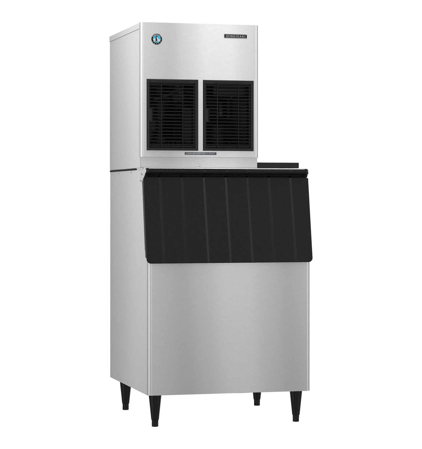 Hoshizaki Small Cubelet Ice Maker Bundle, Remote Condenser, 300 lb Bin, Tubing Kit – F-1002MRJZ-CBUNDLE