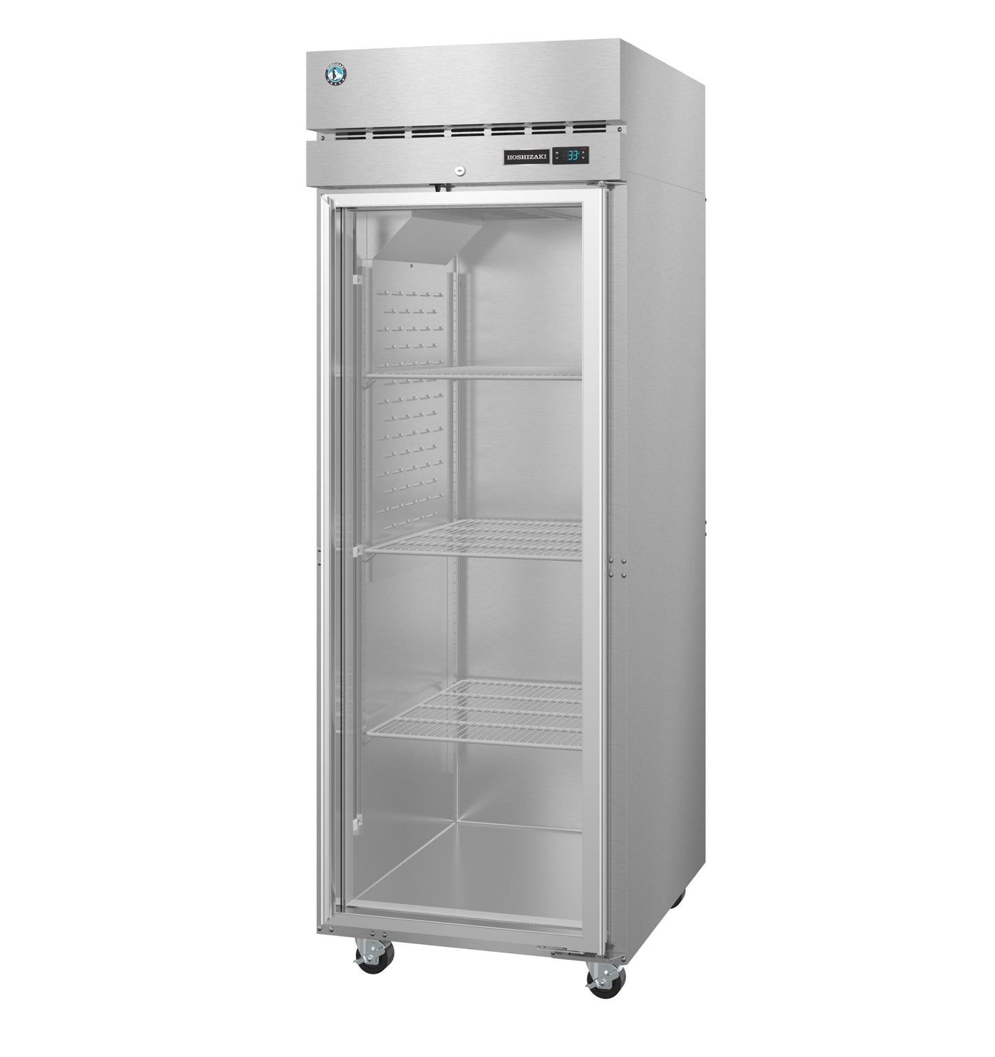 Hoshizaki F1A-FG | 28" Wide 1 Glass Door Top Mount Reach-In Freezer - F1A-FG