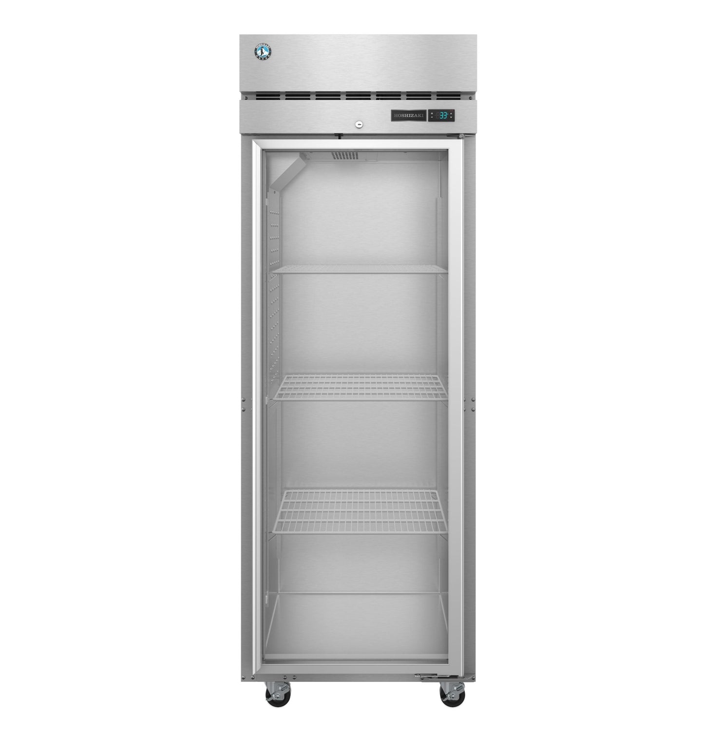 Hoshizaki F1A-FG | 28" Wide 1 Glass Door Top Mount Reach-In Freezer - F1A-FG
