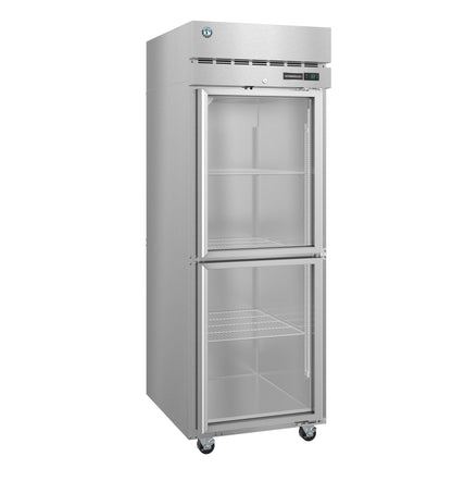 Hoshizaki F1A-HG | 28" Wide 2 Glass Door Top Mount Reach-In Freezer - F1A-HG