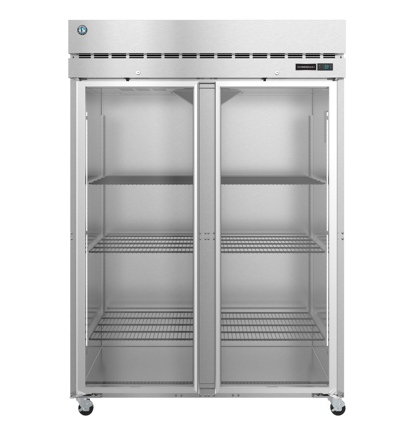 Hoshizaki  | 55" Wide 2 Glass Door Top Mount Reach-In Freezer - F2A-FG