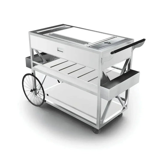 Forbes Industries F35-5523 31" Santa Fe Executive Mixology Cart: Butcher Block Work Surface - F35-5523