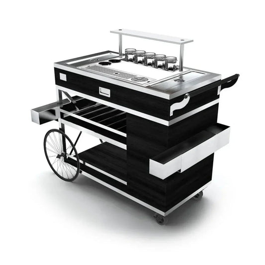 Forbes Industries F35-5525 28" Santa Fe Elite Mixology Cart Butcher Block Work Surface - F35-5525