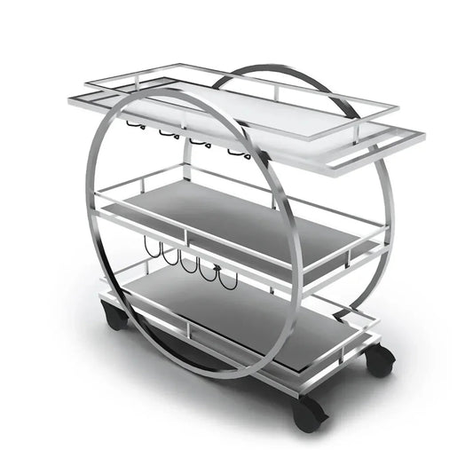 Forbes Industries F35-5573 24" Cartwheel Mixology Cart Avonite Work Surface - F35-5573