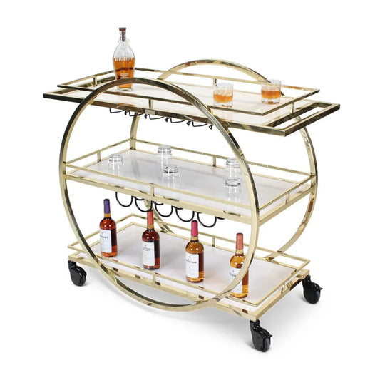 Forbes Industries F35-5575 24" Cartwheel Mixology Cart Avonite Work Surface - F35-5575