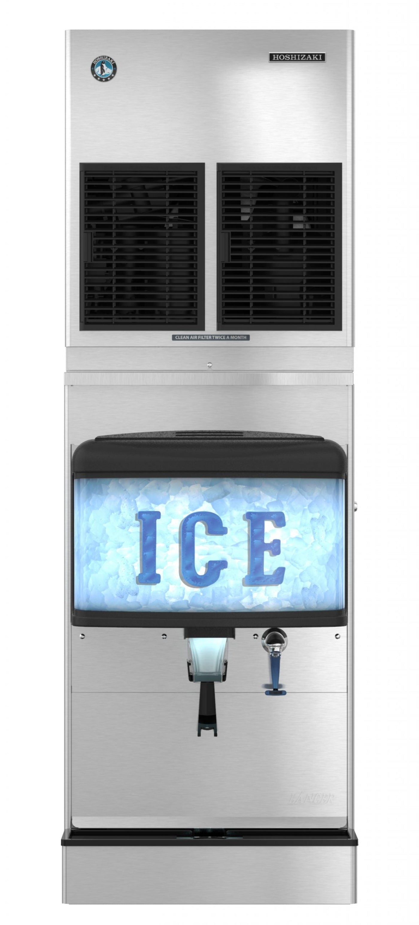 Hoshizaki DM-4420N | 22" Wide Countertop Cubelet Ice & Water Dispenser - DM-4420N