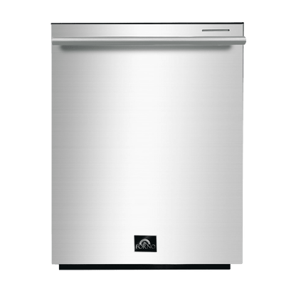 Forno Appliance Package - 48 Inch Gas Range, Range Hood, Refrigerator, Microwave Drawer, Dishwasher, Wine Cooler, AP-FFSGS6244-48-9