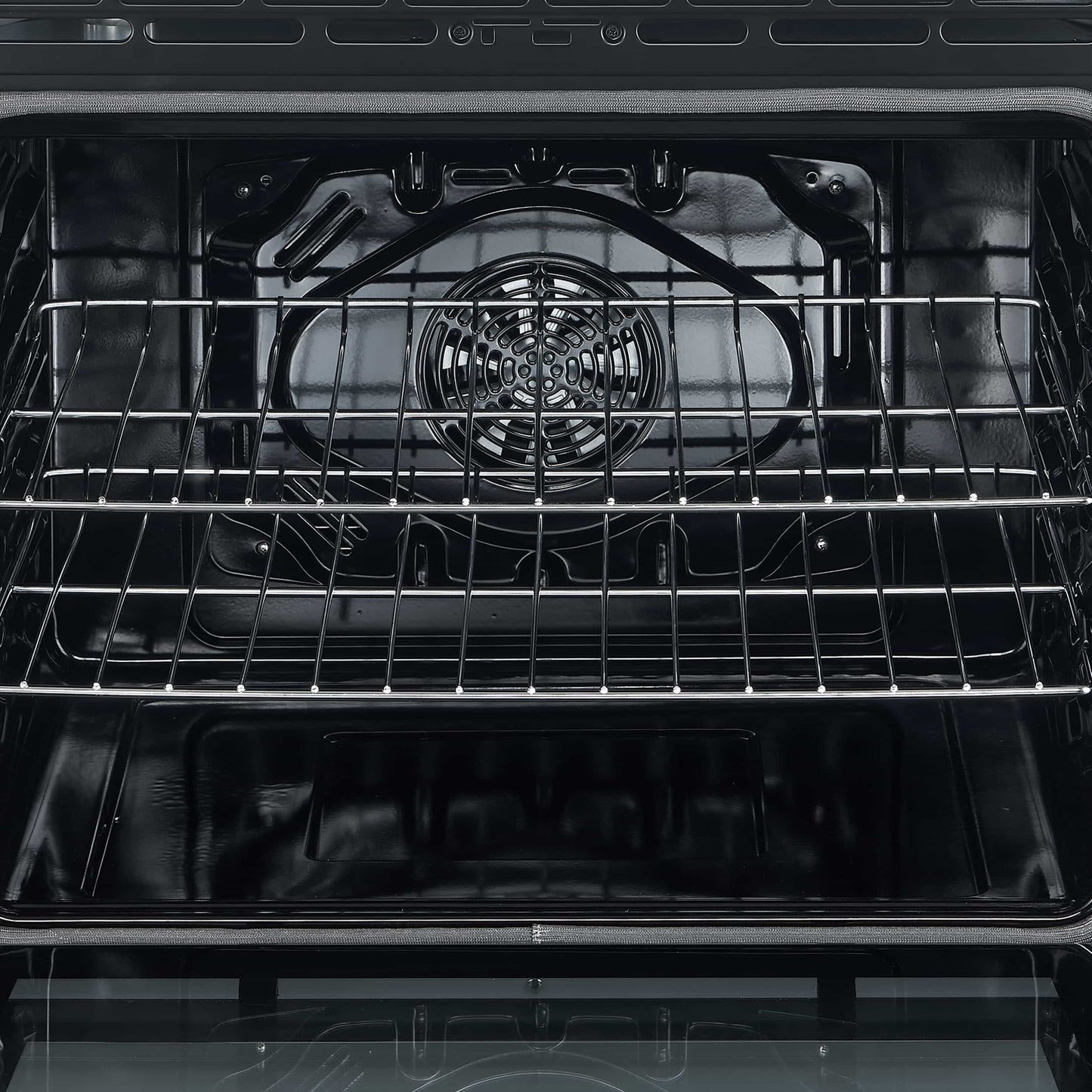 Forno 5-Piece Appliance Package - 30-Inch Electric Range, Under Cabinet Range Hood, Refrigerator with Water Dispenser, Dishwasher, and  Microwave Drawer in Black with Antique Brass Trim - APW5-6012-30BLK