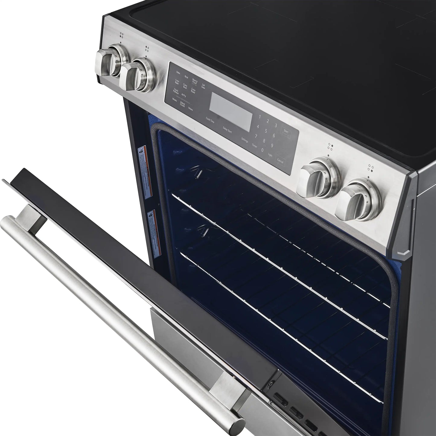 Forno 5-Piece Appliance Package - 30-Inch Induction Range, Under Cabinet Range Hood, Refrigerator with Water Dispenser, Dishwasher, and 30-Inch Microwave Oven in Stainless Steel - APW5-905-30-MWO30