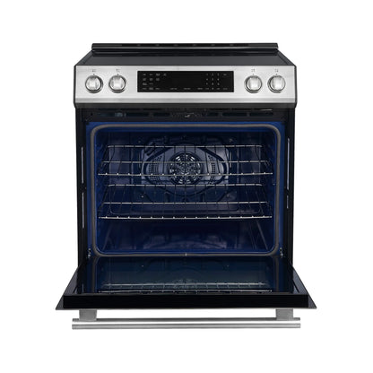 Forno 5-Piece Appliance Package - 30-Inch Induction Range, Under Cabinet Range Hood, Refrigerator with Water Dispenser, Dishwasher, and 30-Inch Microwave Oven in Stainless Steel - APW5-905-30-MWO30