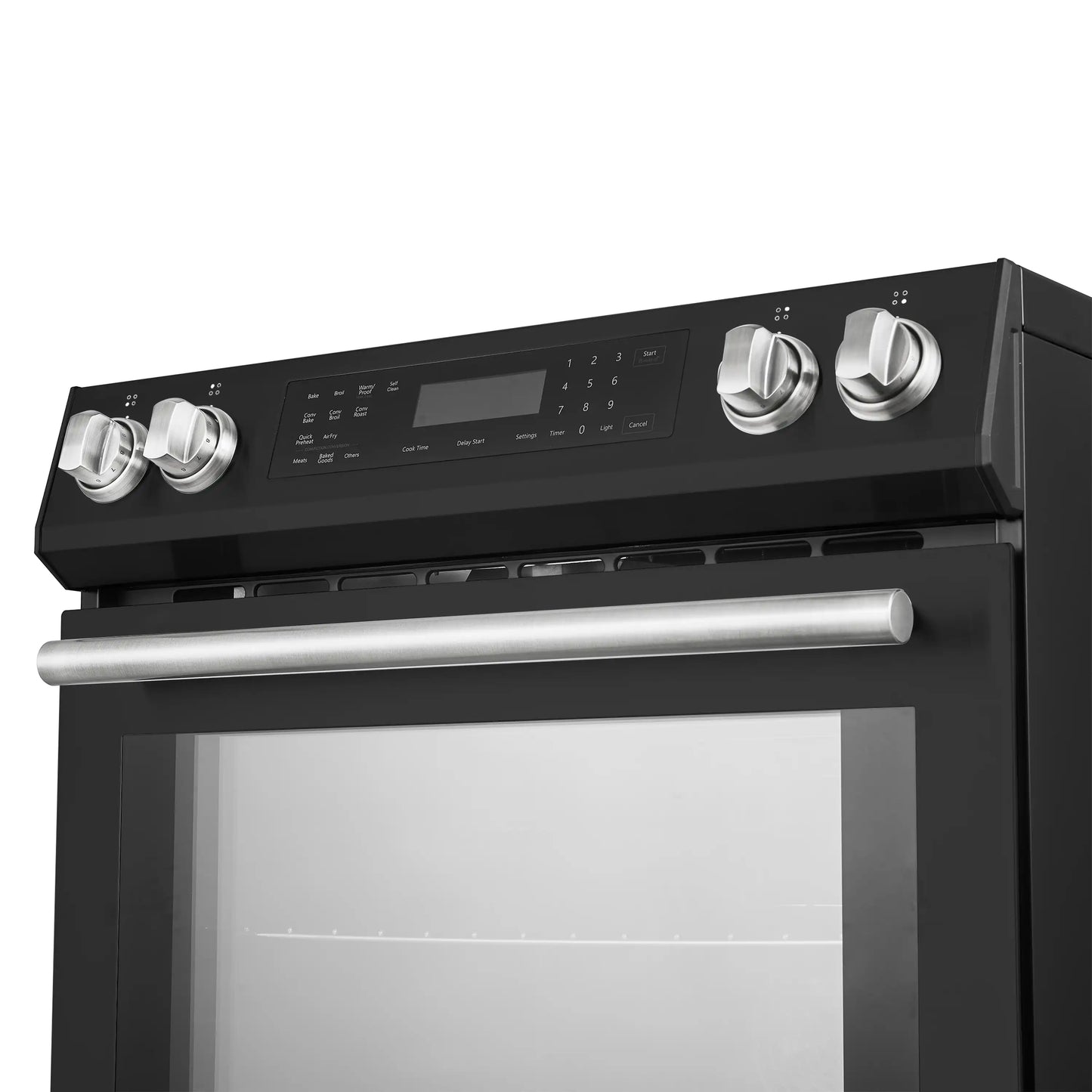 Forno Espresso Donatello 30-Inch Induction Range with Digital Display in Black with Stainless Steel Handle - FFSIN0905-30BLK