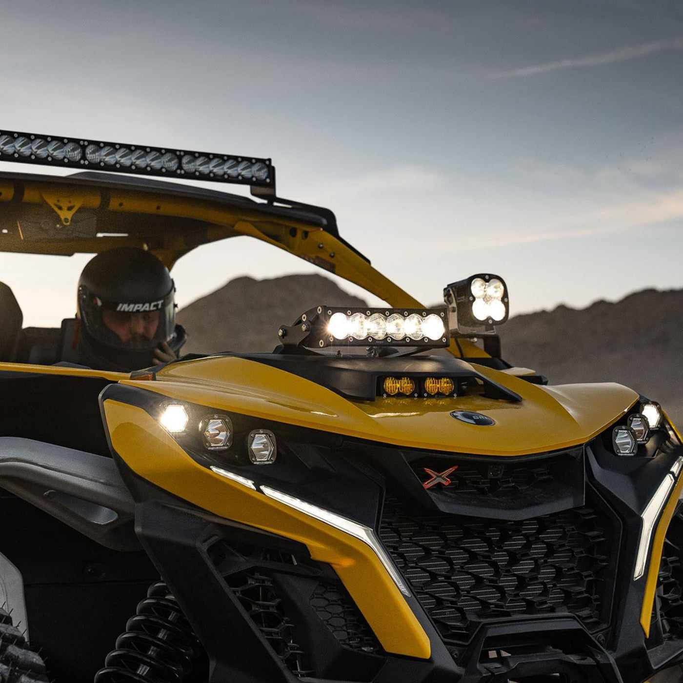 Baja Designs Can Am Maverick R 10" OnX6+ Shock Tower Kit - 448192
