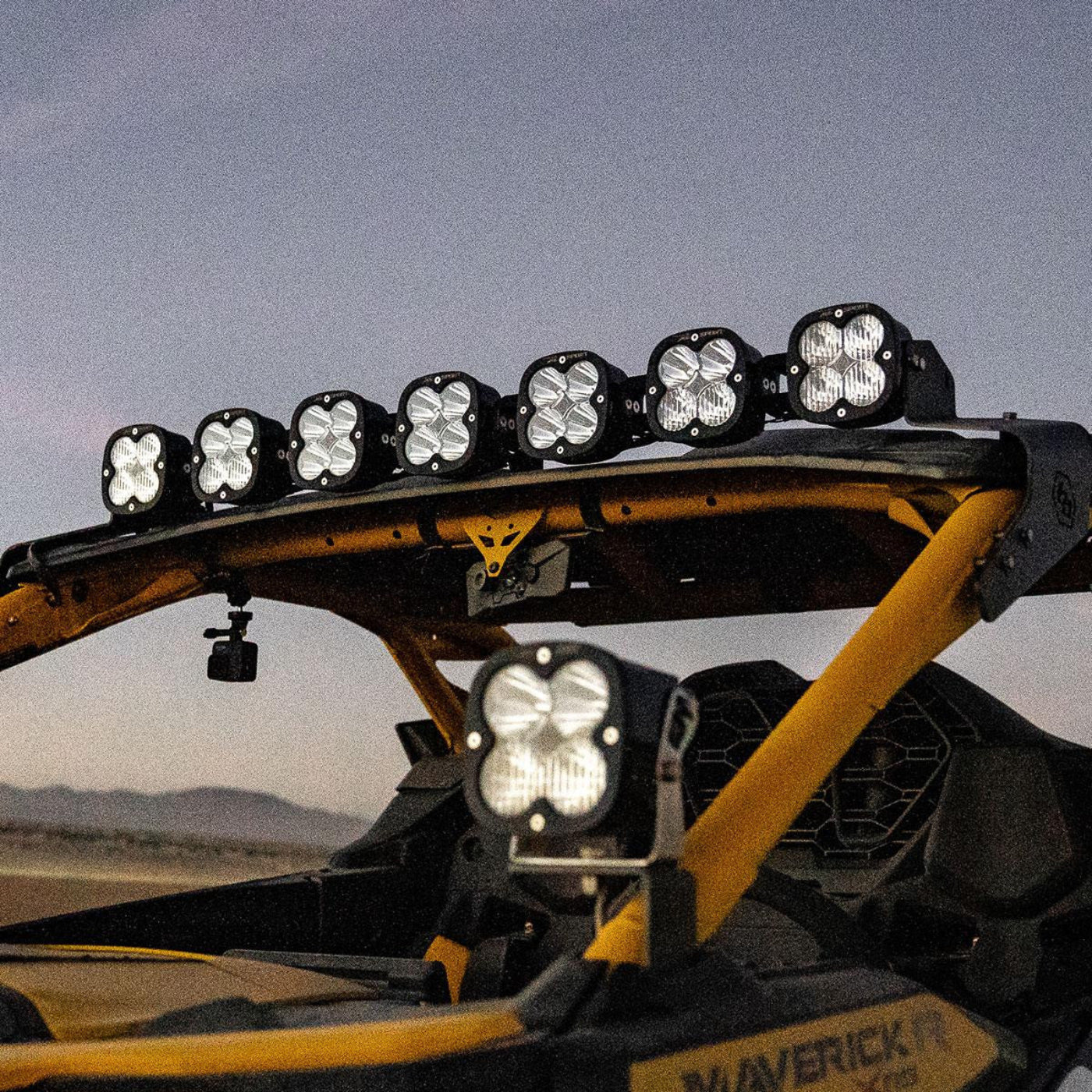 Baja Designs Can Am Maverick R 7XL Linkable Roof Mount Kit - 448200