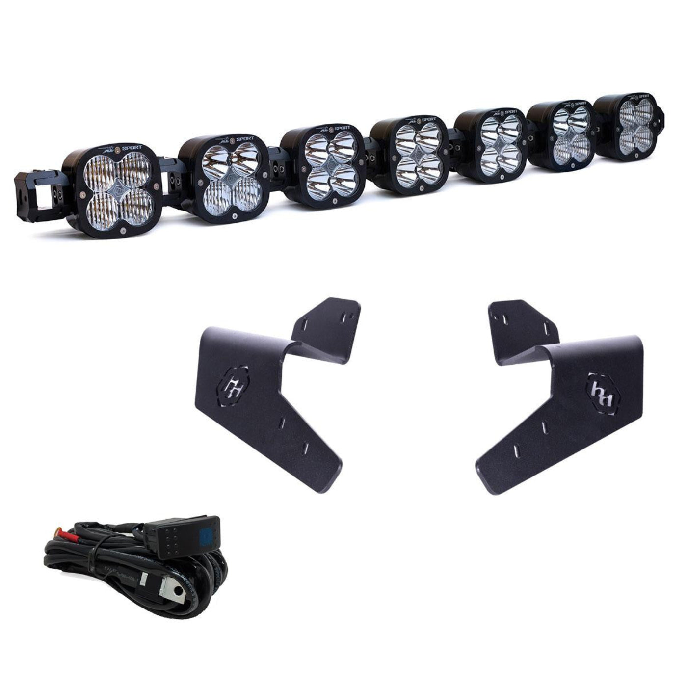 Baja Designs Can Am Maverick R 7XL Linkable Roof Mount Kit - 448200
