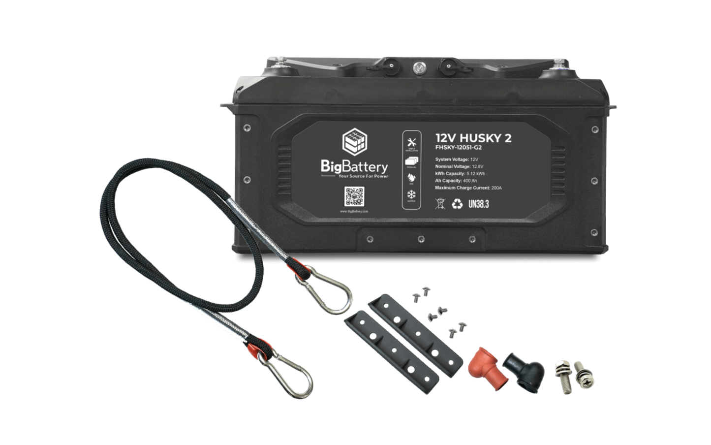Big Battery 12V HUSKY 2 – LiFePO4 – 400Ah – 5.12kWh - FHSKY-12051-G2