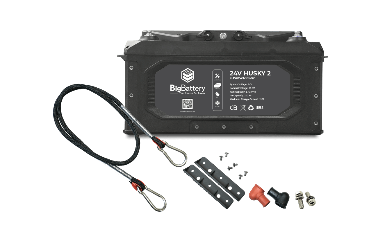 Big Battery 24V 2X HUSKY 2 KIT – Victron - K0701