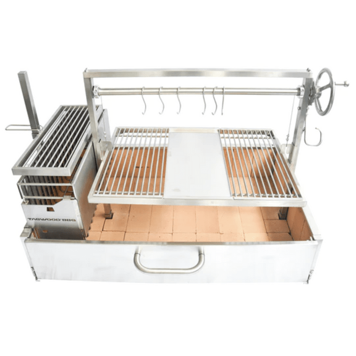 Tgwood BBQ Bauilt-In Argentine Wood Fire & Charcoal Grill-BBQ25SS - BBQ25SS