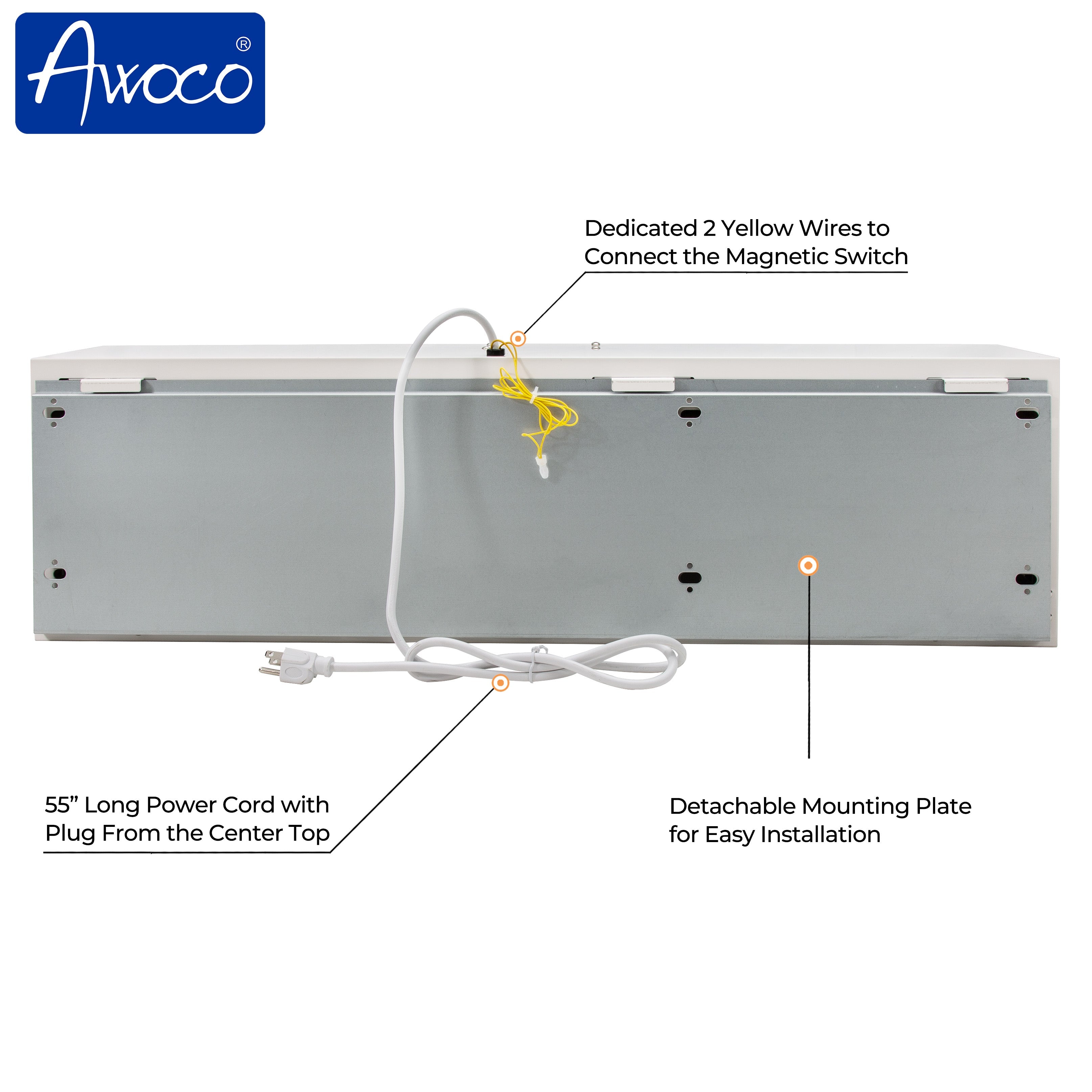 Awoco FM15-ETL Super Power 1 Speed Commercial Indoor Air Curtain, 120V Unheated, ETL Sanitation Listed - FM1509-ETL