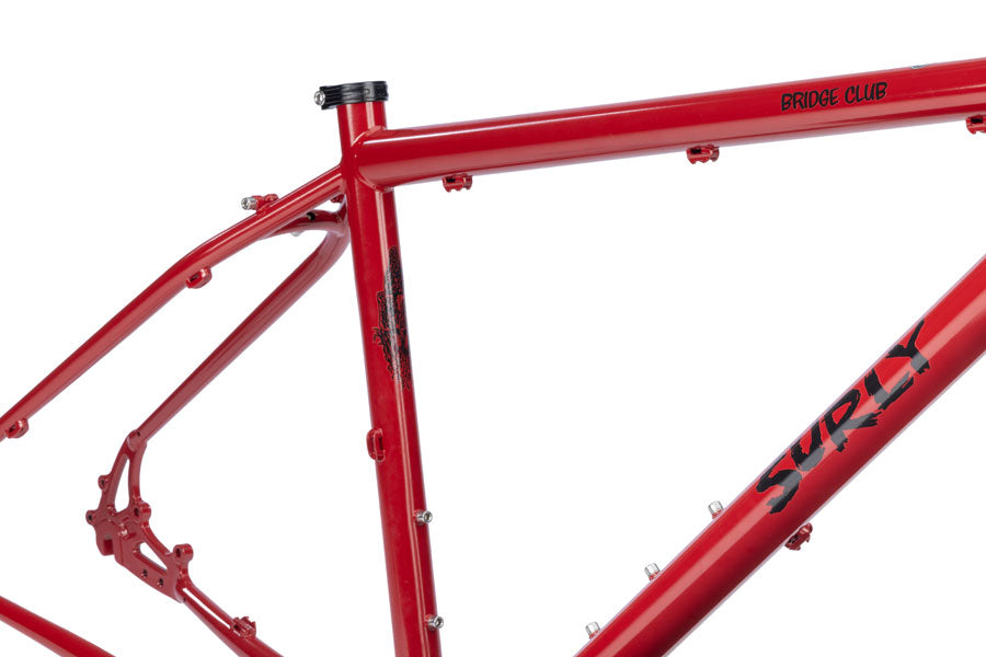 NEW Surly Bridge Club Gravel Touring Adventure Frameset - 27.5", Steel, Lingering Cranberry